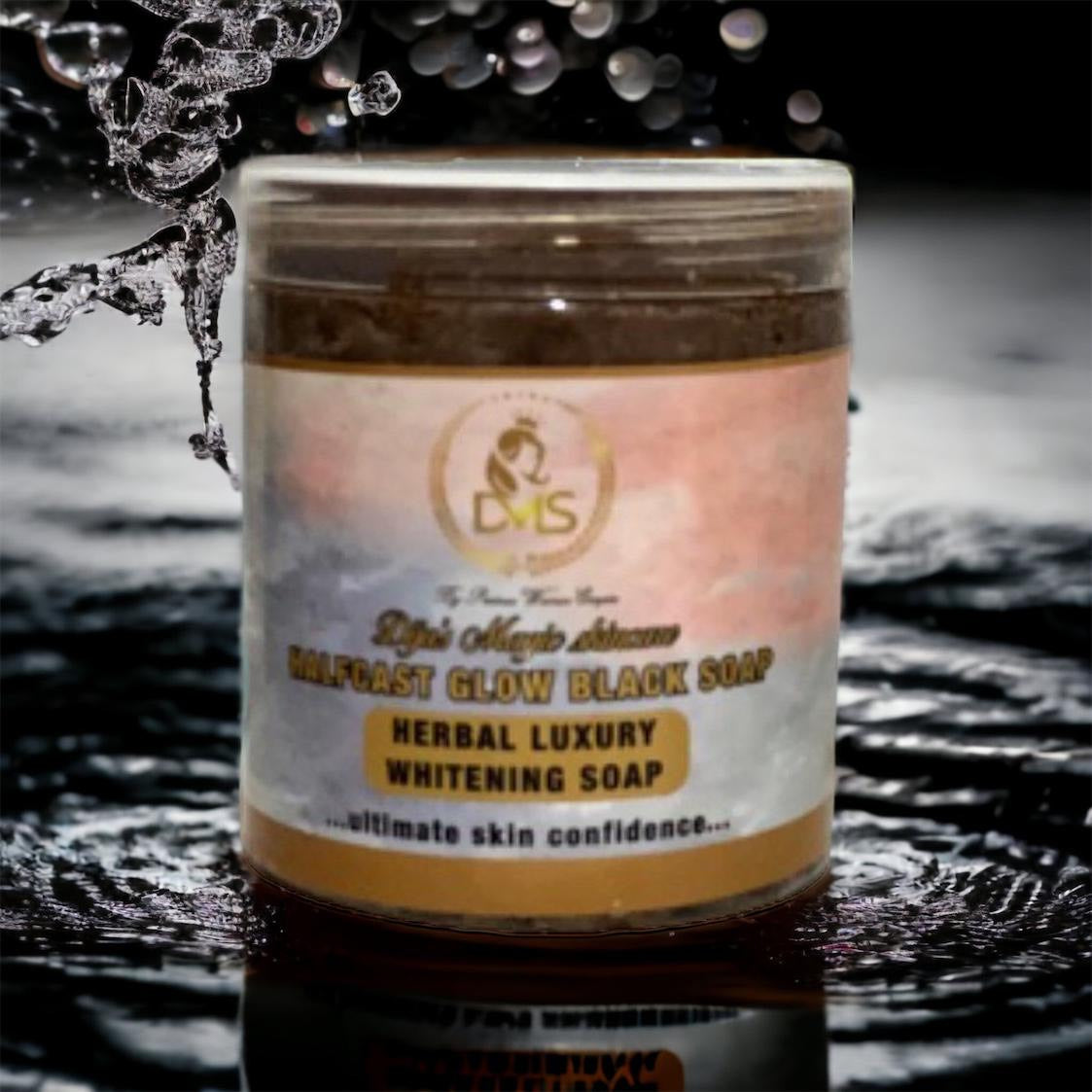 Half cast glow black soap