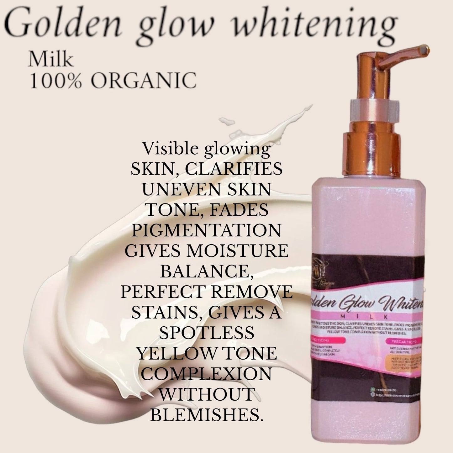 Luxury Golden glow whitening milk